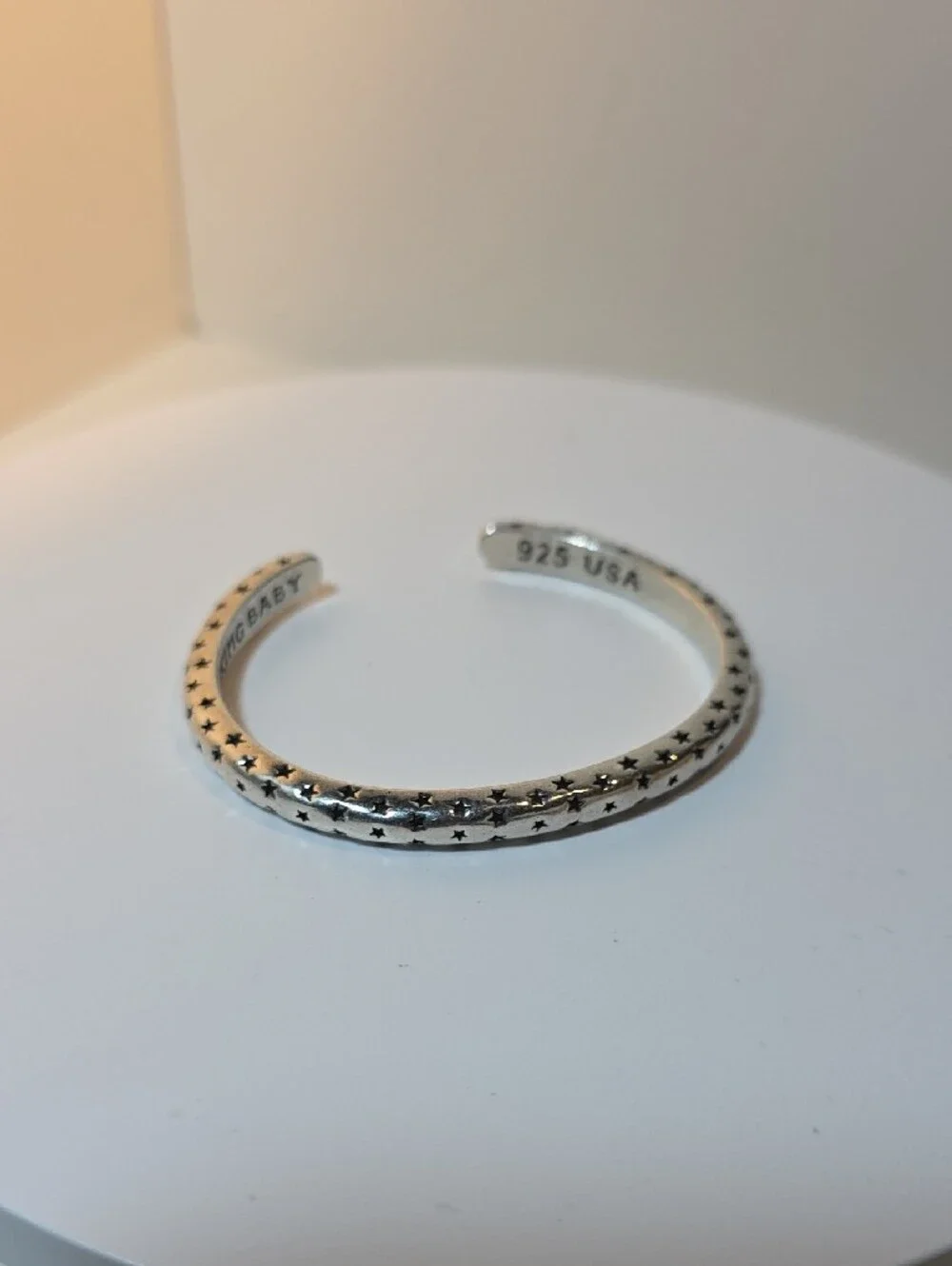King Baby Studio Silver Star Cuff Bracelet